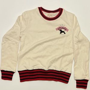 Blue cross crew neck hoodie women’s large